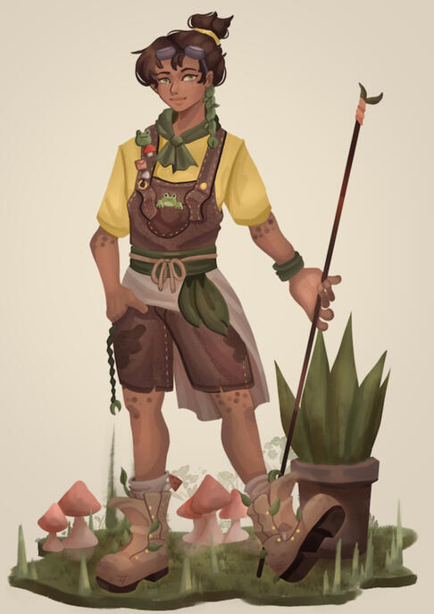 Commissioned Mascot for an Apothecary Business